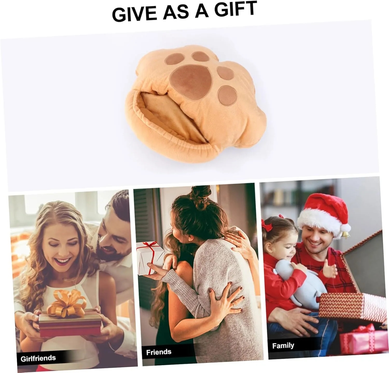 1 PC USB Foot Warmer Portable Table Electric Table Plush Slippers Fuzzy House Slippers Plush Foot Warmer