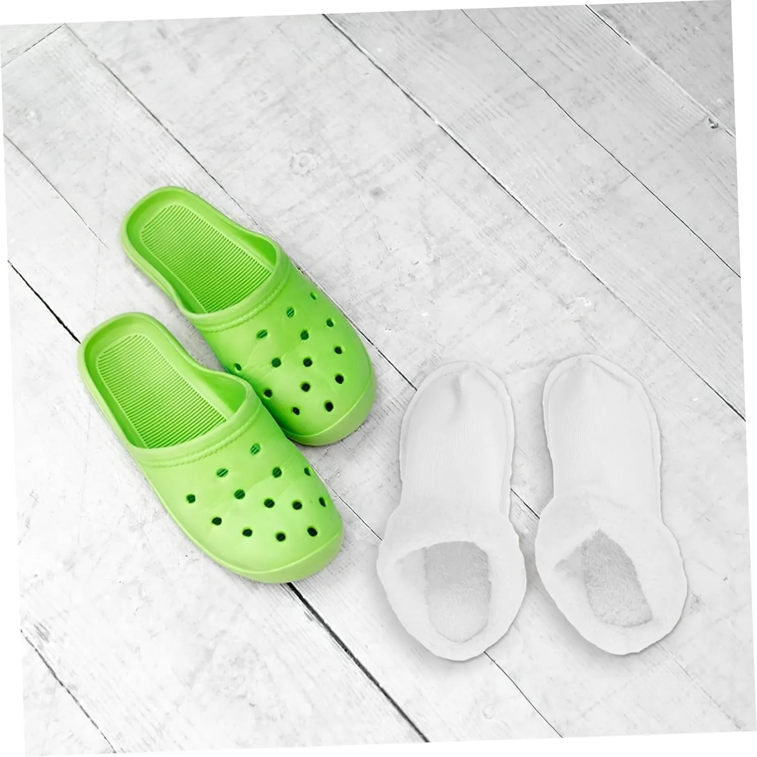 2 Pairs Plush Hole Shoes Cover Sheepskin Wool Slipper Liners Shoes Boots Inserts Grips Thick Casual Shoe Slippers Sandals Inner Wearing Holes Shoe Buckle Warm Toe Cotton