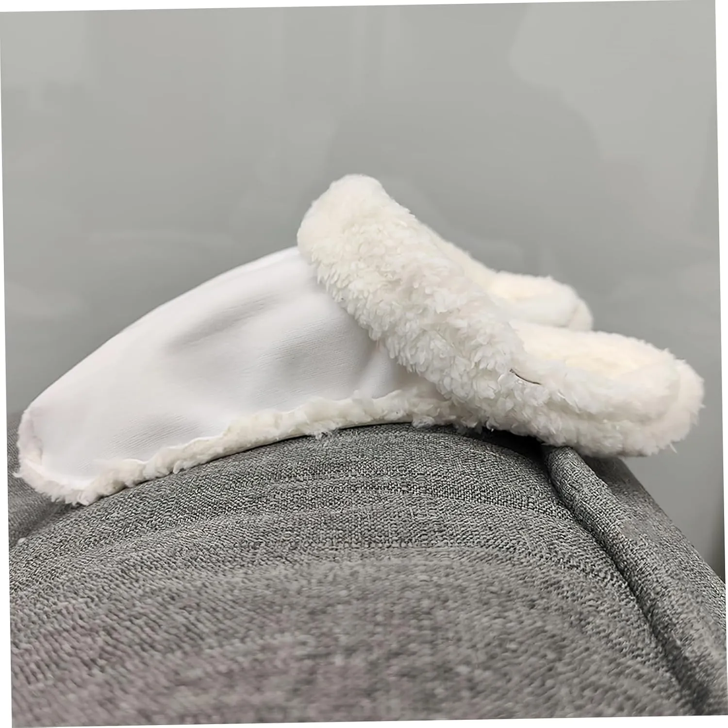 2 Pairs Plush Hole Shoes Cover Sheepskin Wool Slipper Liners Shoes Boots Inserts Grips Thick Casual Shoe Slippers Sandals Inner Wearing Holes Shoe Buckle Warm Toe Cotton