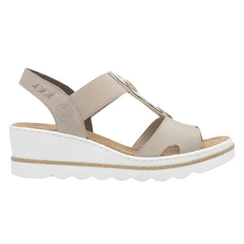 67498-62 - Strappy Metallic Sandal - Rieker
