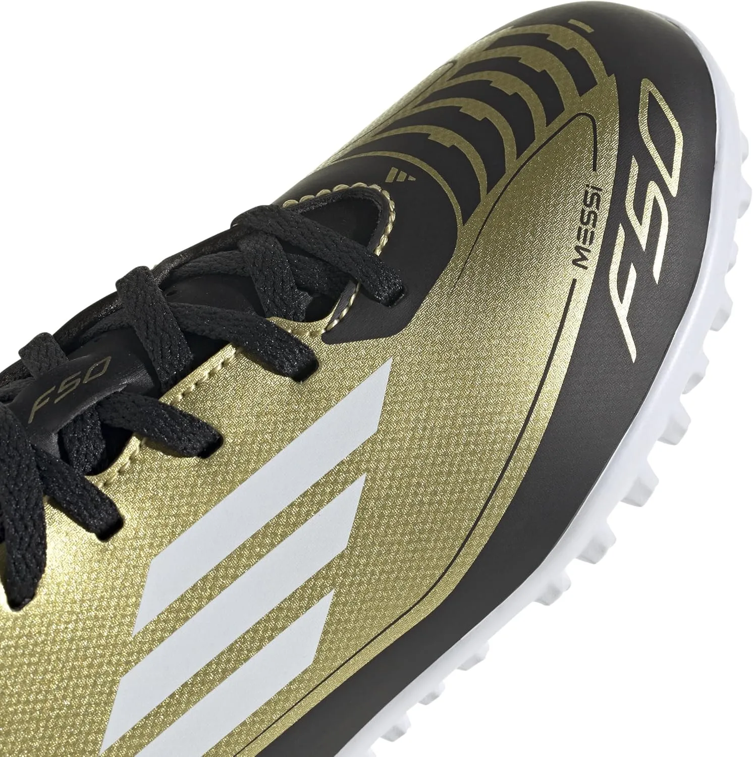 Adidas F50 Futsal Shoes, Junior Kids, Messi Club, TF, Boys, Girls, 6.7 - 9.6 inches (17 - 24.5 cm)