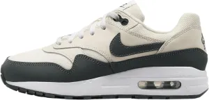 Air Max 1 Big Kids' Shoes (DZ3307-113, Pale Ivory/White/Bicoastal/Vintage Green) Size 7