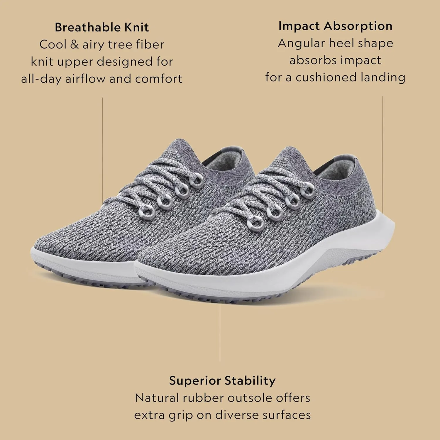 Allbirds Men's Tree Dasher 2, Active Running & Walking Sneakers