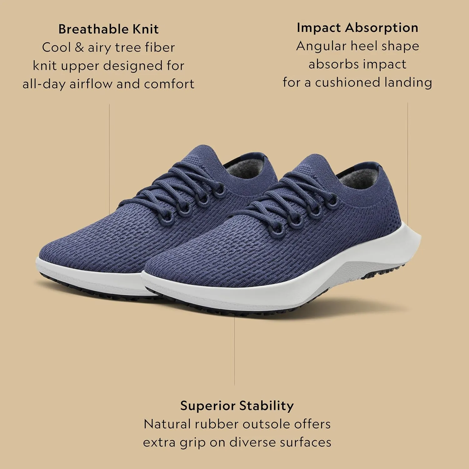 Allbirds Men's Tree Dasher 2, Active Running & Walking Sneakers