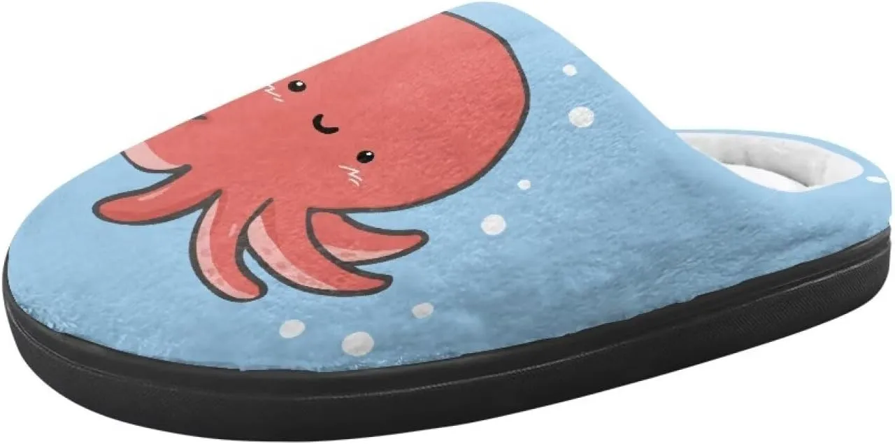 Animal Cotton Slippers for Kid Comfort Cozy Slippers Breathable Slip-On Plush Outdoor Home Non-Slip Slipper for Kids