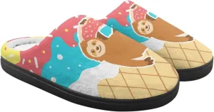 Animal Cotton Slippers for Kid Slip-On Plush Slippers Breathable Comfort Cozy Outdoor Bedroom Plush Slipper for Kids