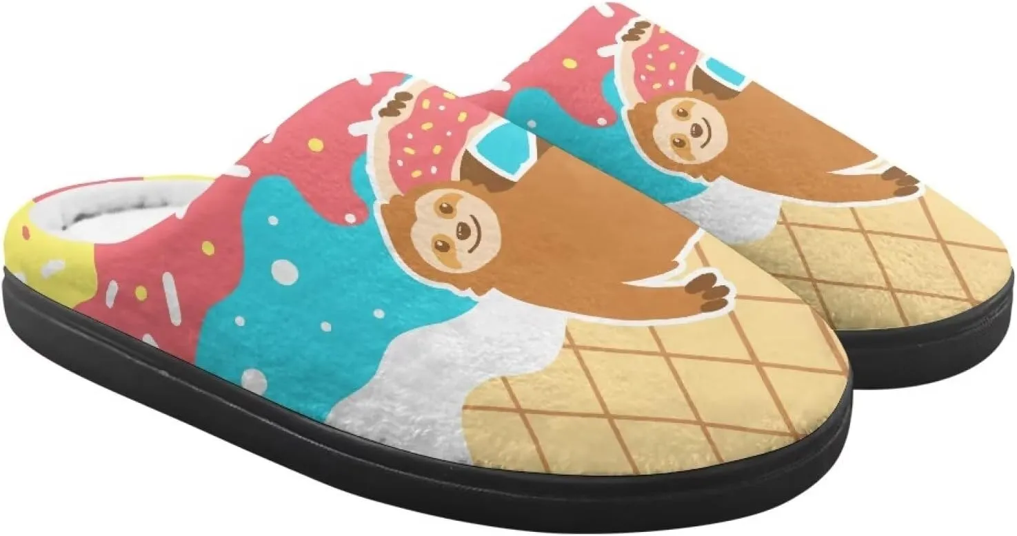 Animal Cotton Slippers for Kid Slip-On Plush Slippers Breathable Comfort Cozy Outdoor Bedroom Plush Slipper for Kids