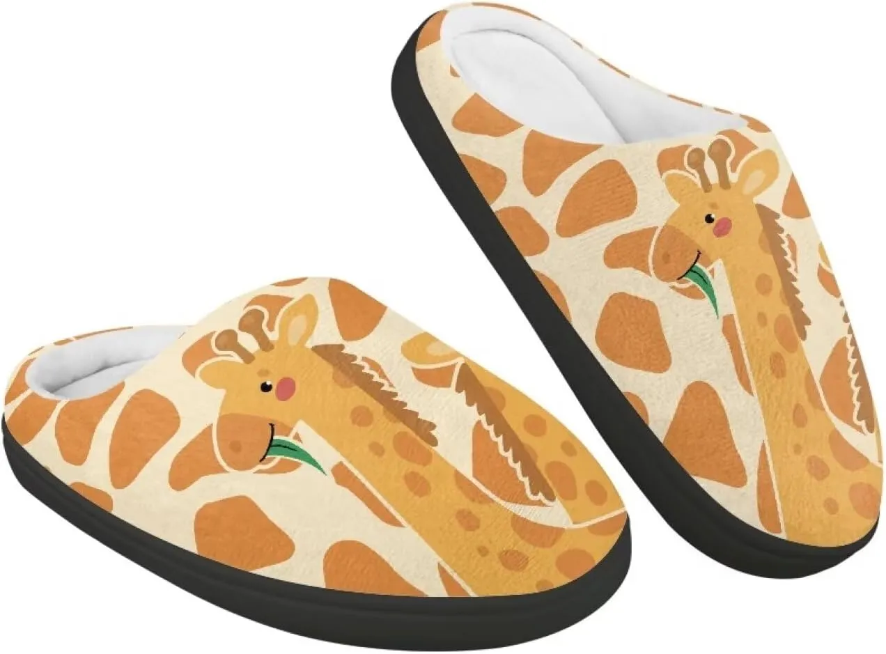 Animal Cotton Slippers for Kid Slip-On Plush Slippers Breathable Comfort Cozy Outdoor Bedroom Plush Slipper for Kids
