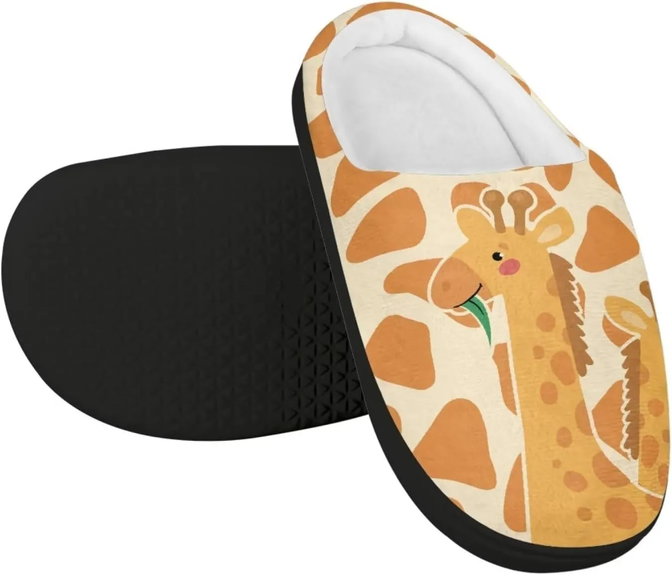 Animal Cotton Slippers for Kid Slip-On Plush Slippers Breathable Comfort Cozy Outdoor Bedroom Plush Slipper for Kids