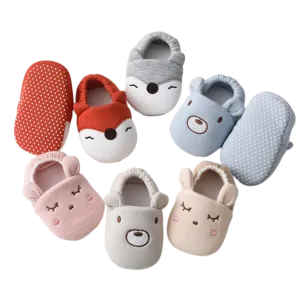 Baby Slipper Cute Animal Character Anti-Slip Baby Short Socks Gift for Newborns and Toddlers