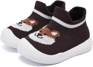 Baby Sock Shoes With Grip - Infant First Walker Shoes for Girls and Boys - Toddler Slipper Non Slip