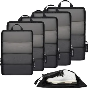 BAGAIL 4 Set/6 Set Ultralight Compression Packing Cubes Packing Organizer for Travel Accessories Luggage Suitcase Backpack