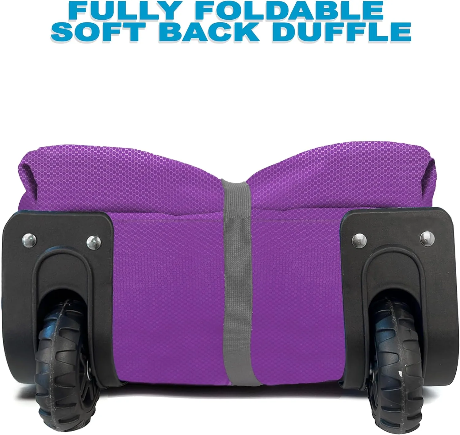 Bago Rolling Duffle Bag with Wheels - 31" 120L Foldable Weekender Bag, Waterproof Travel Duffel Bag, Heavy Duty lightWeight Duffle Bag for Traveling, Rolling Duffel Bag with Wheels (Purple2023)