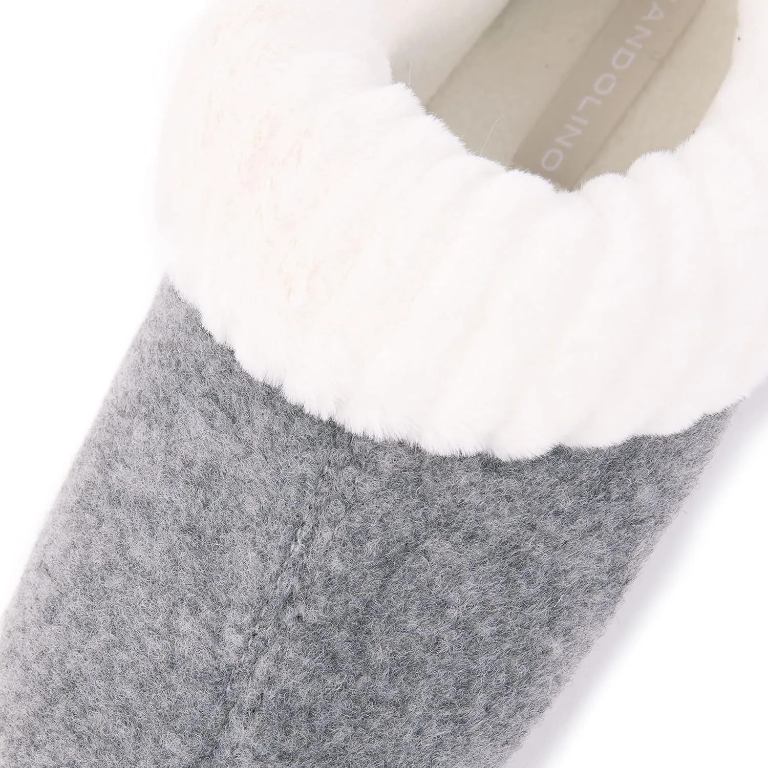 Bandolino Women's House Shoes, Warm Plush Lined Wool Clog Winter Slippers, Rubber Soled Indoor/Outdoor Womens Slipper