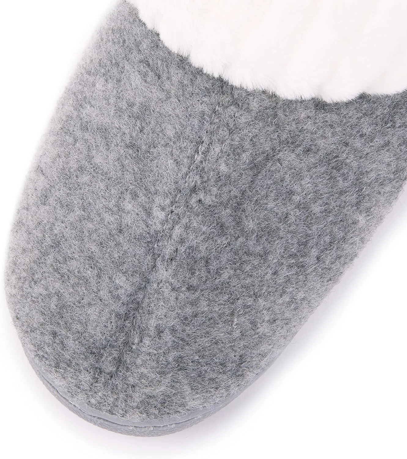 Bandolino Women's House Shoes, Warm Plush Lined Wool Clog Winter Slippers, Rubber Soled Indoor/Outdoor Womens Slipper