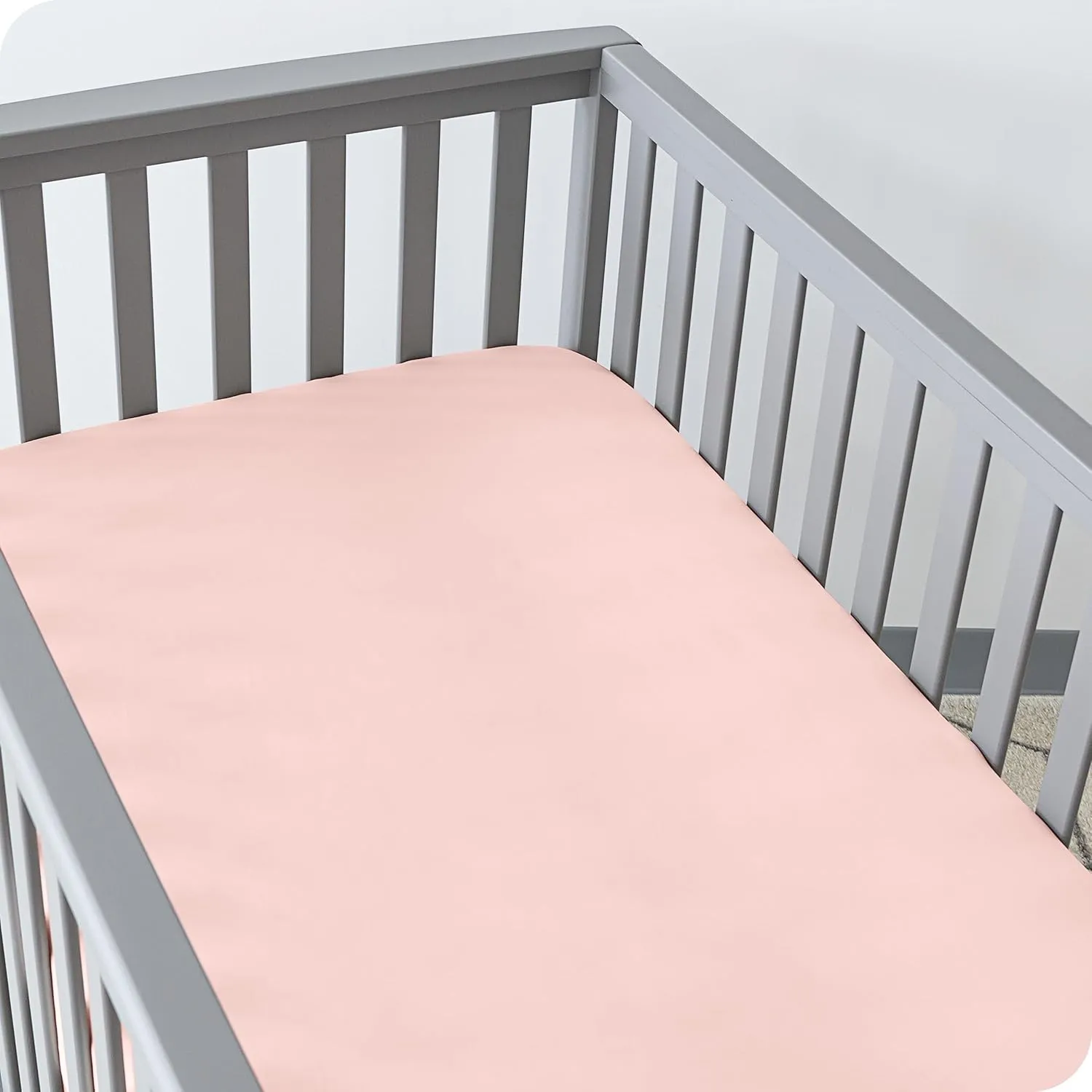 Bare Home 3-Pack Fitted Crib Sheet - Premium 1800 Ultra-Soft Microfiber - Breathable - Baby Sheet - for Boys & Girls - Fits Standard Crib and Toddler Mattresses (Crib, Pink Slipper)