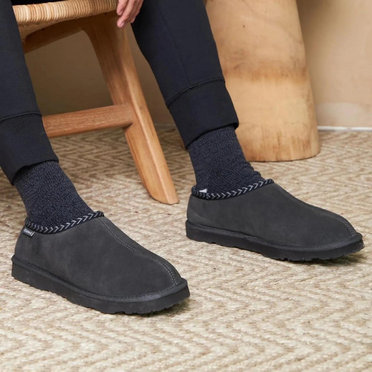BEARPAW Men's Beau Slipper | Men's Slipper | Men's Shoe | Comfortable & Lightweight | Multiple Colors & Sizes