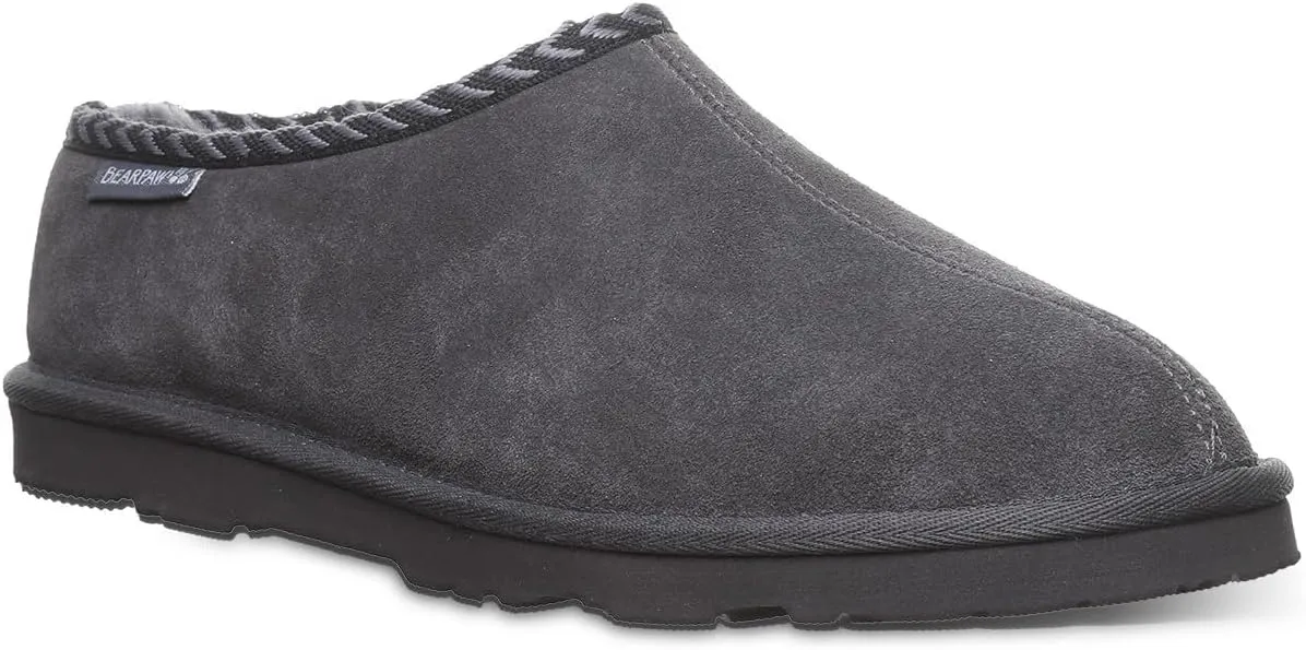 BEARPAW Men's Beau Slipper | Men's Slipper | Men's Shoe | Comfortable & Lightweight | Multiple Colors & Sizes