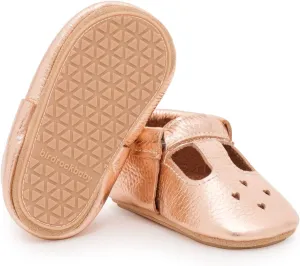 BirdRock Baby Hard Sole Mary Janes - Genuine Leather Shoes for Toddler Girls