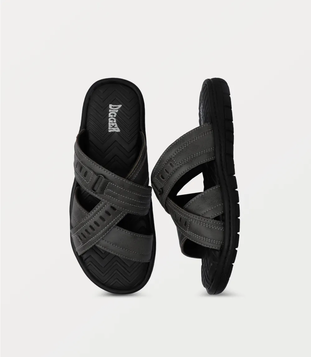 BM6901-GREY-Men Slipper