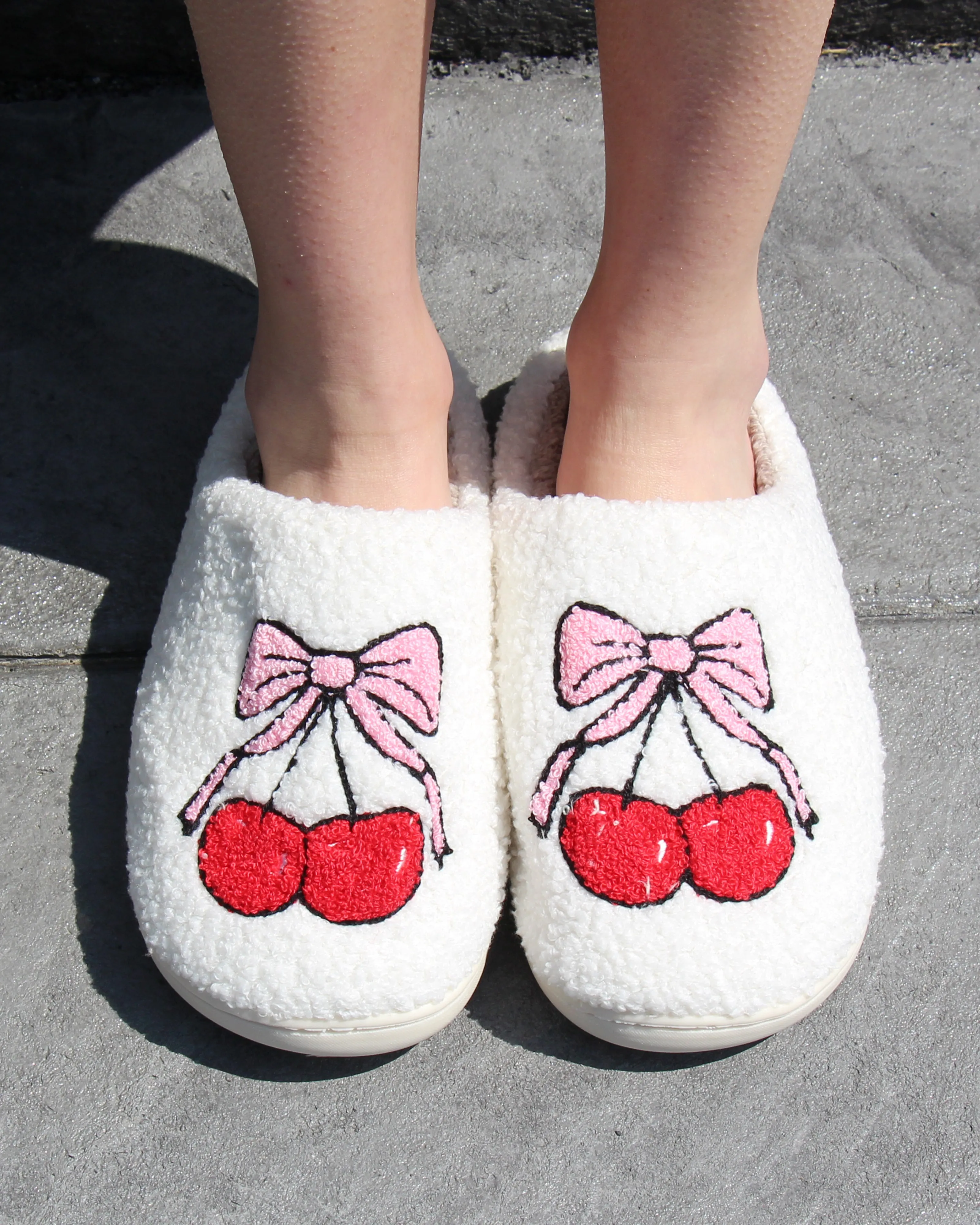 Bow-Tastic Christa Cozy Slippers Cherry Blossom