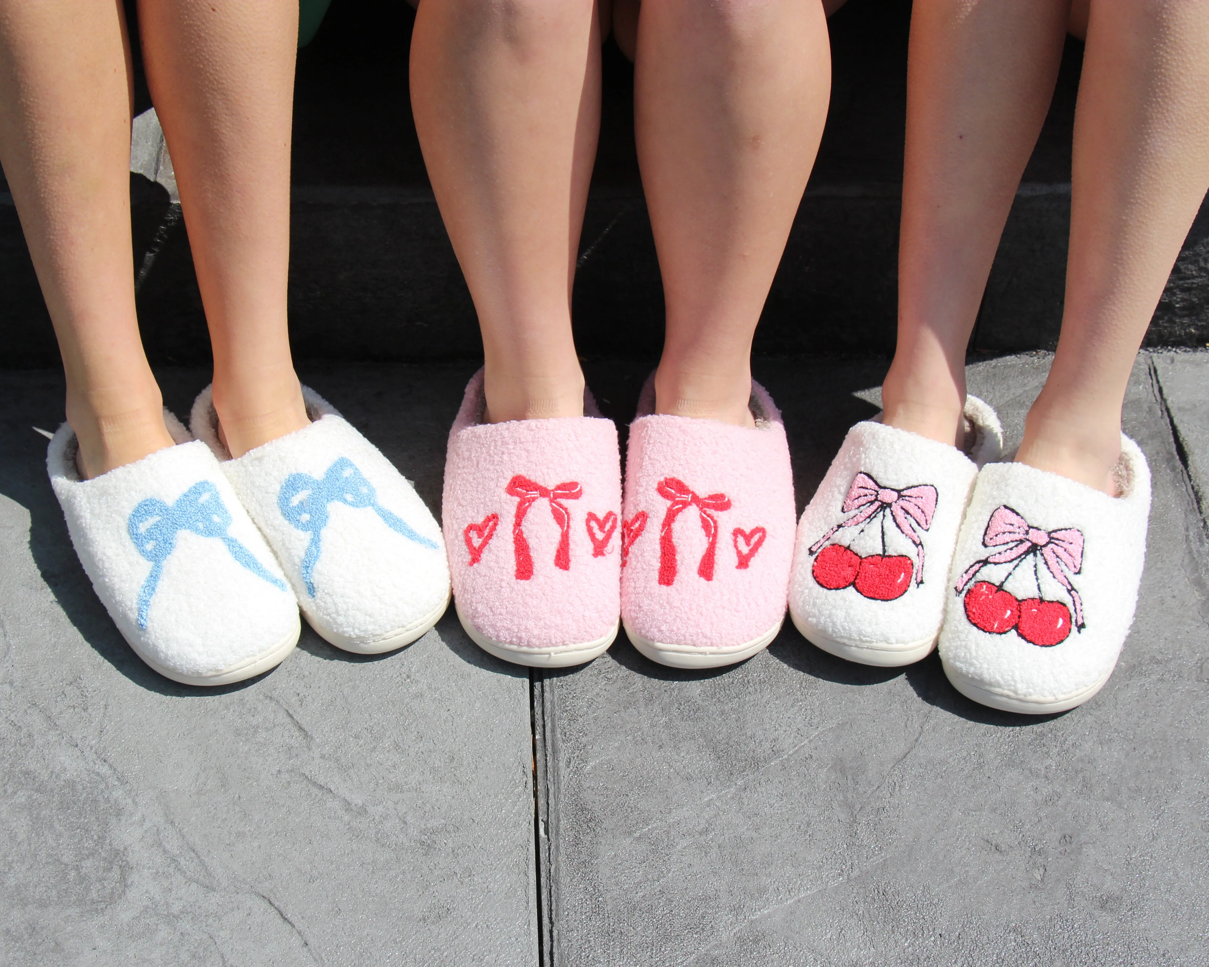 Bow-Tastic Christa Cozy Slippers Cherry Blossom