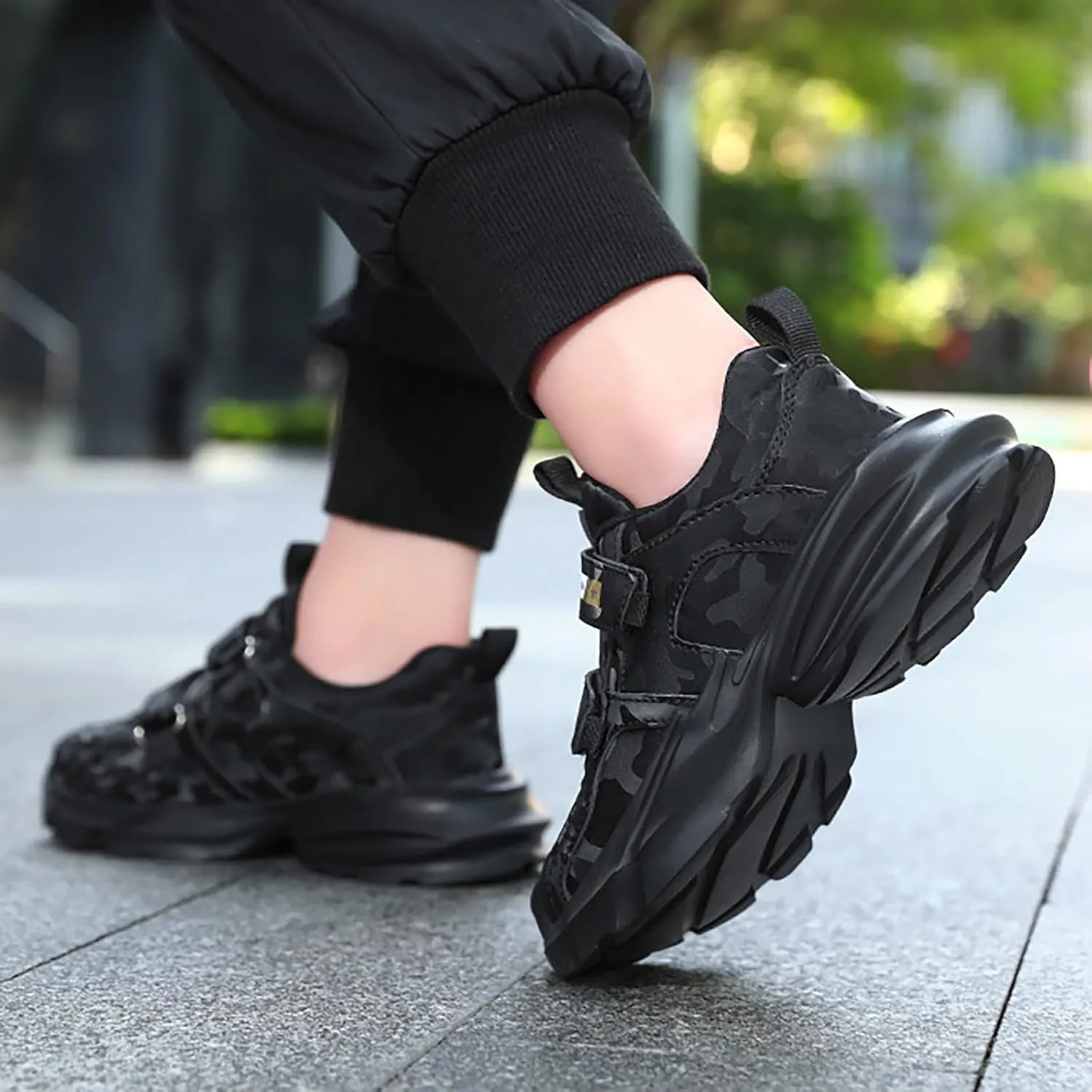 Boys School Sport Shoes Kids Lightweight Breathable Basketball Sneakers Soft Sole Outdoor Running Girls Shoes Size 8