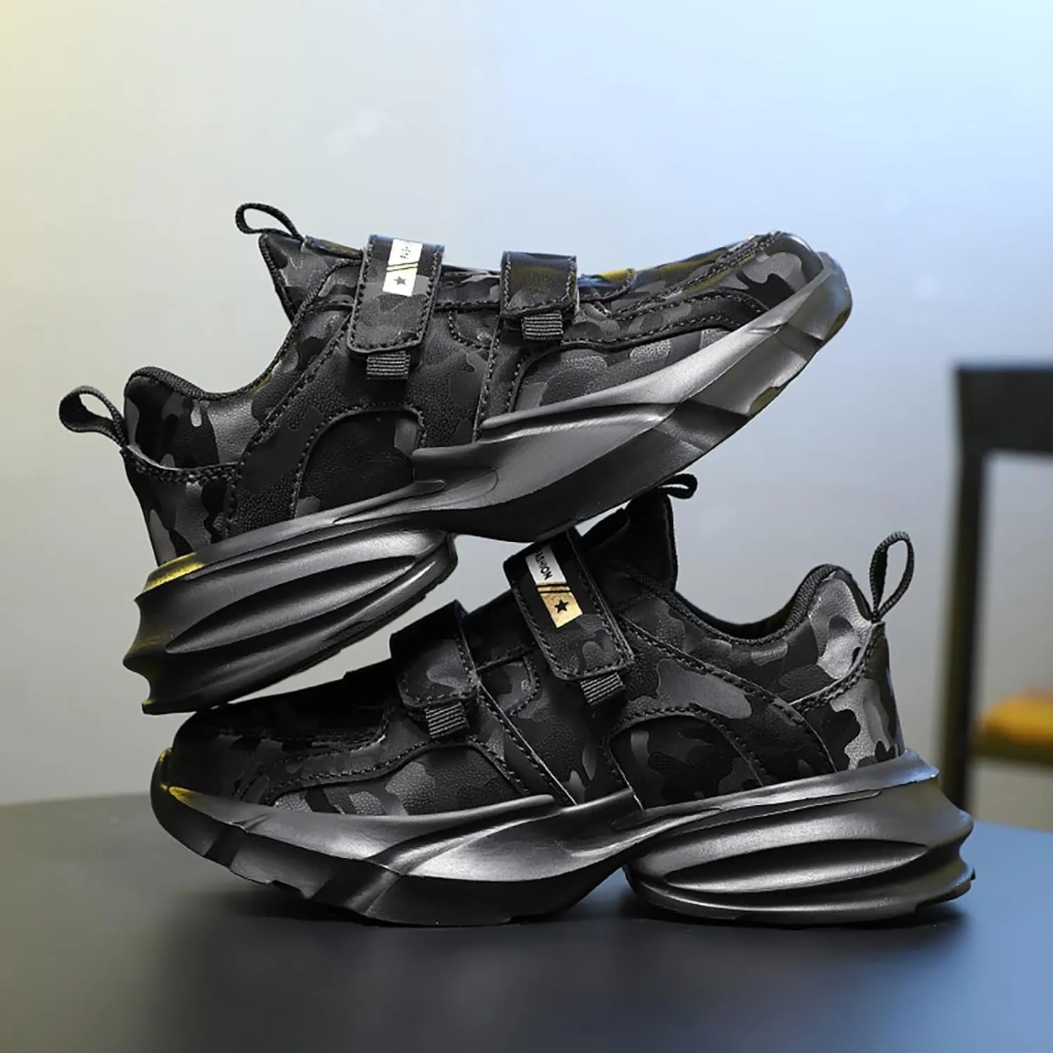 Boys School Sport Shoes Kids Lightweight Breathable Basketball Sneakers Soft Sole Outdoor Running Girls Shoes Size 8