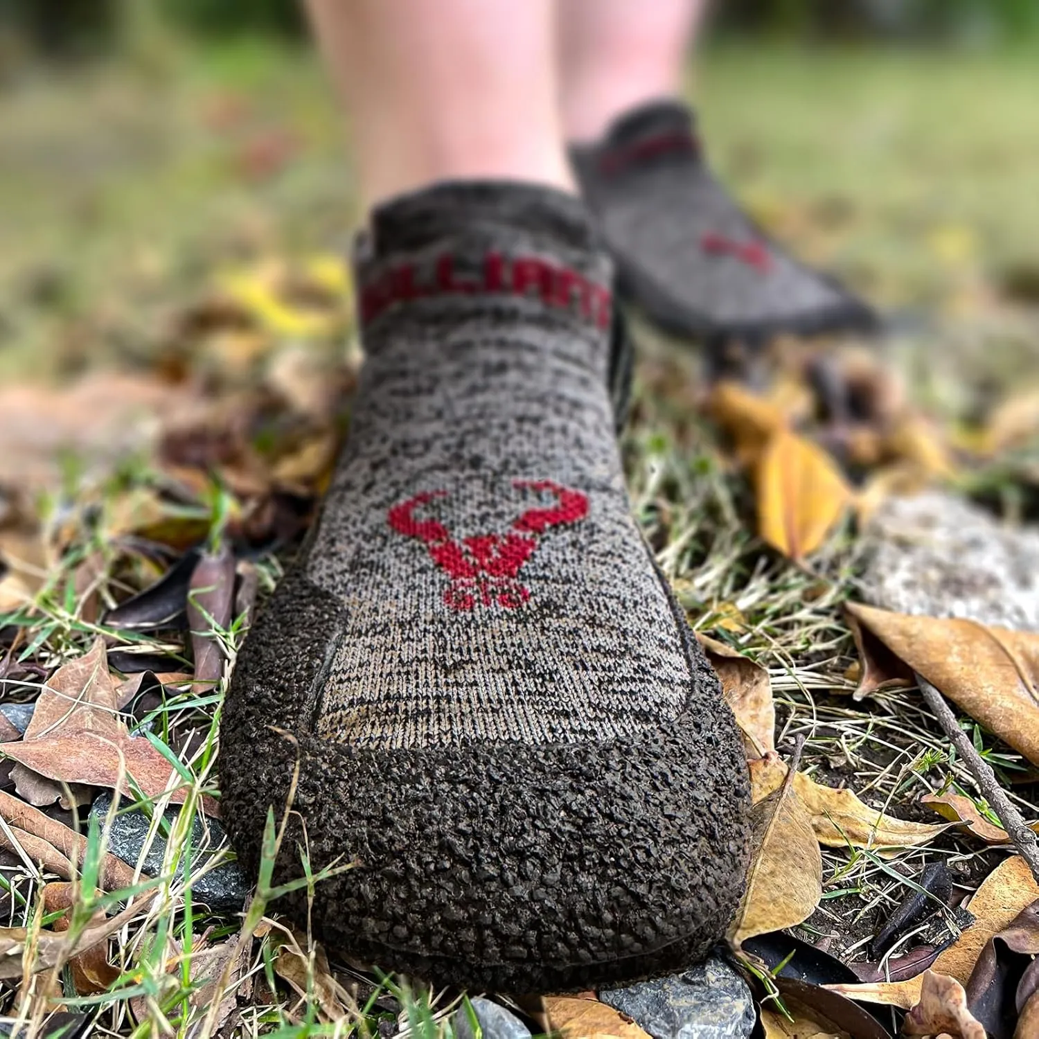 BULLIANT Men Slipper Socks,Grip Socks Hiking Water Shoes Barefoot Shoes for Outdoor Walking Exercises
