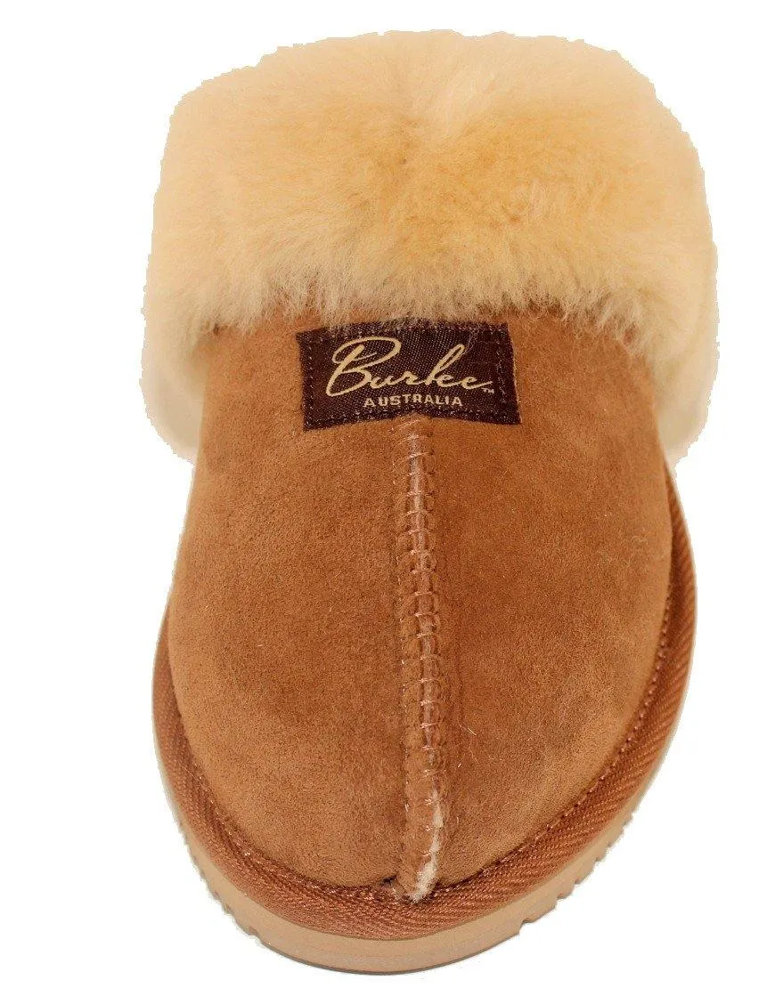 Burlee Luxury Genuine Sheepskin Unisex Warm Slipper – 100% Australian-Made, Ultra-Cozy & Comfortable