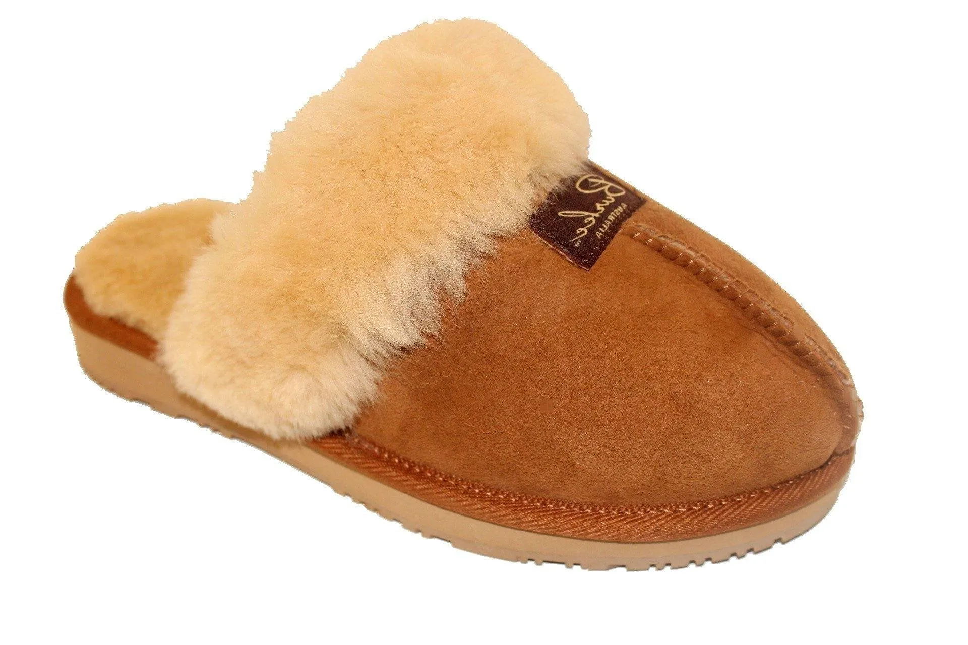 Burlee Luxury Genuine Sheepskin Unisex Warm Slipper – 100% Australian-Made, Ultra-Cozy & Comfortable