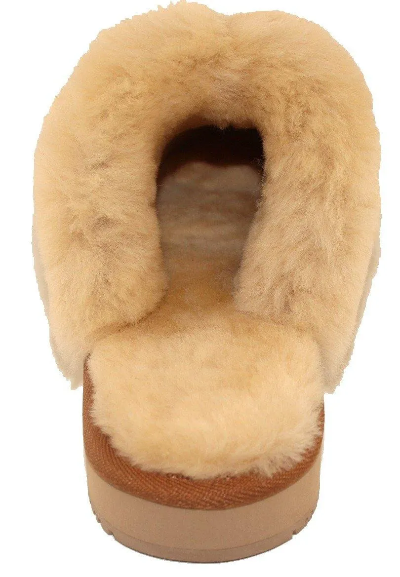 Burlee Luxury Genuine Sheepskin Unisex Warm Slipper – 100% Australian-Made, Ultra-Cozy & Comfortable