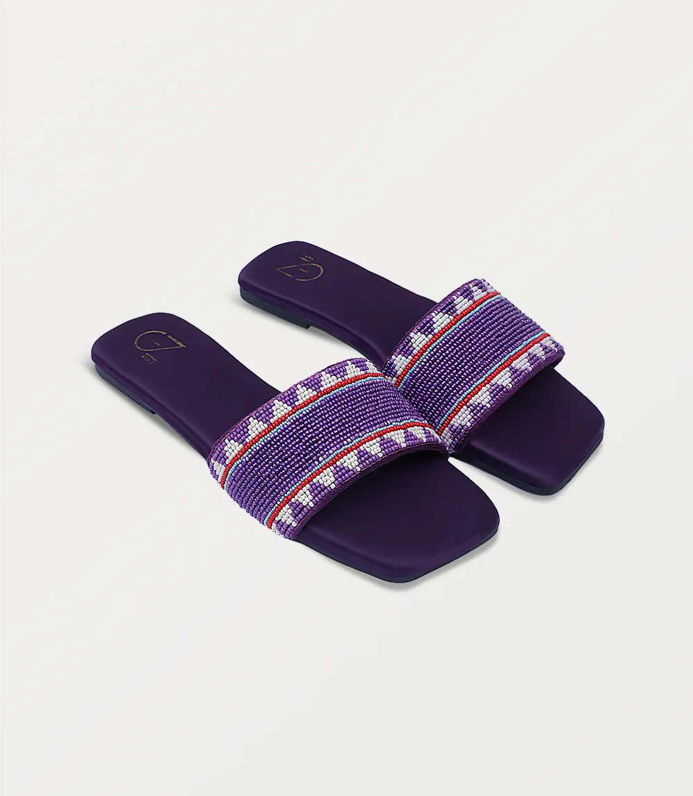 BW10318-PLUM-Women Slipper