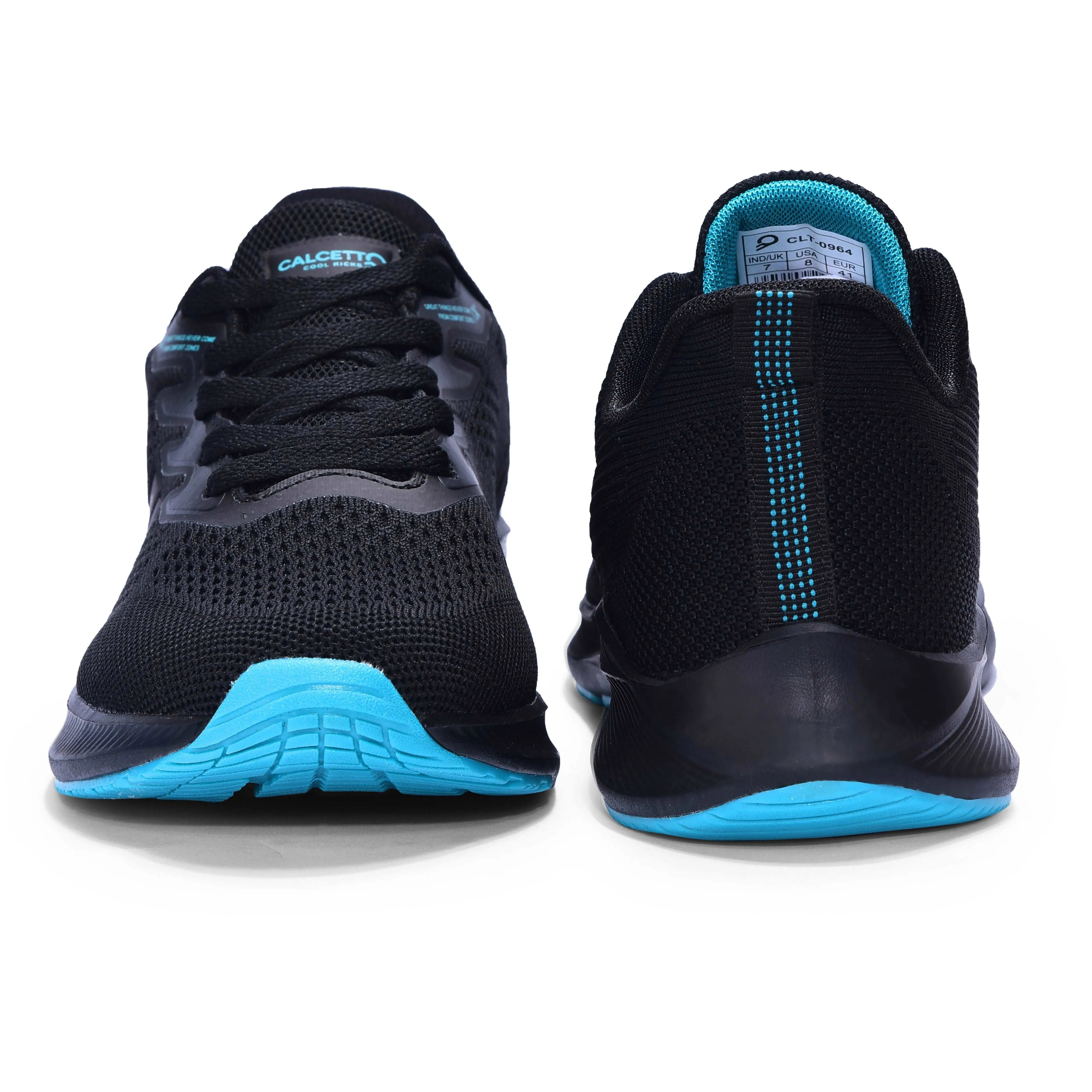 Calcetto Lightweight Casual Men'S Running Sports Shoes CLT-0964 Black Sea Green