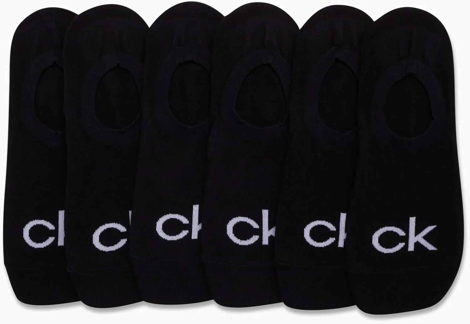 Calvin Klein Men's Liner Socks - 6 Pack Cushioned Non-Slip No Show Sneaker Loafer Socks - Ultra Low Cut Socks for Men (7-12)