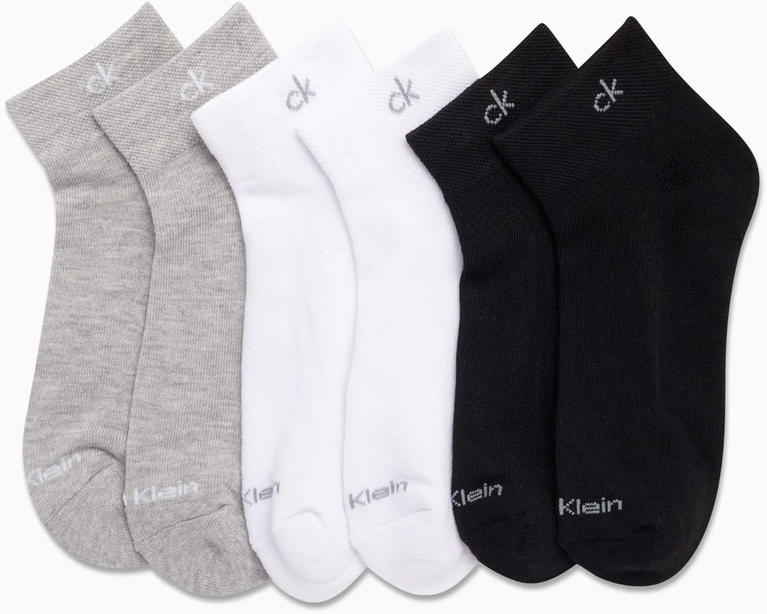 Calvin Klein Women's Quarter Socks - 12 Pack Cushioned Athletic Ankle Socks for Women - Women's Sports Socks (Size: 4-10)