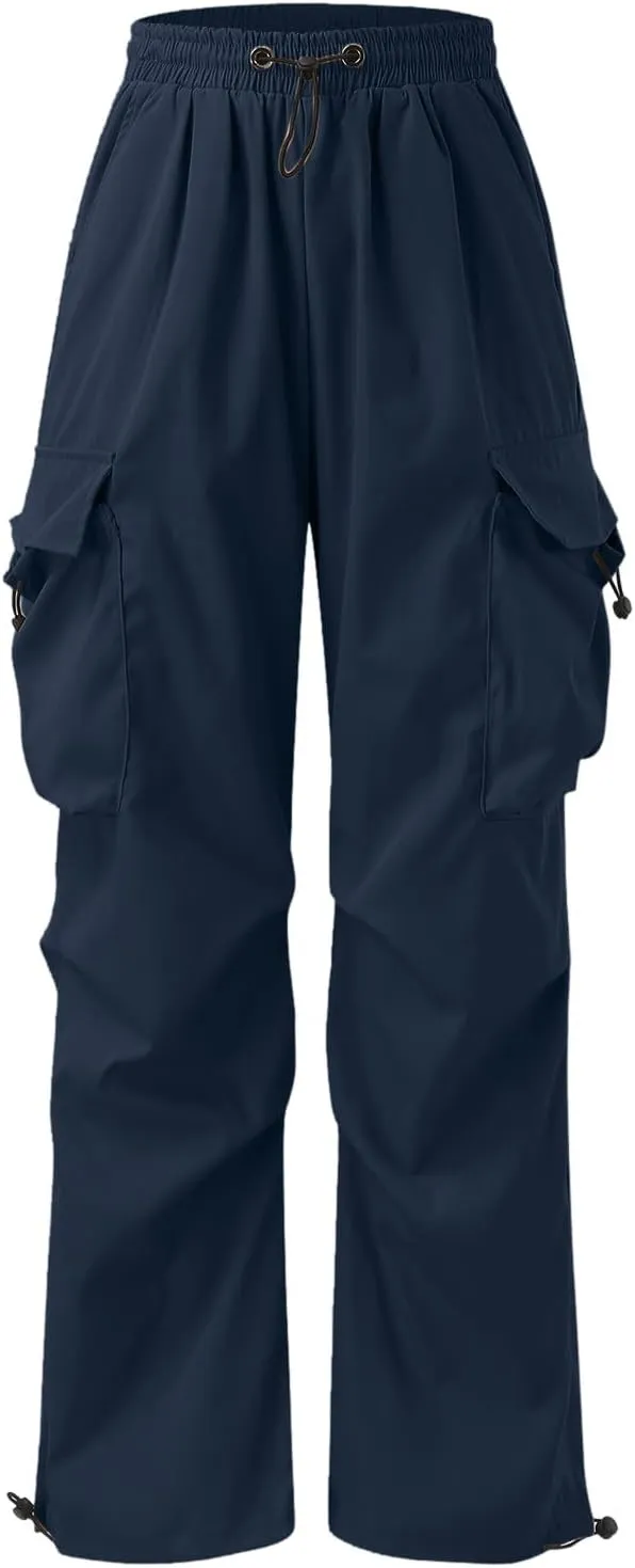 Cargo Pant for Men Casual Work Pant Drawstring Elastic Waist Cotton Stretch Sweatpants with Pockets