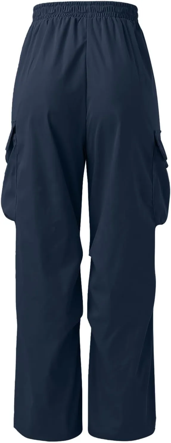 Cargo Pant for Men Casual Work Pant Drawstring Elastic Waist Cotton Stretch Sweatpants with Pockets