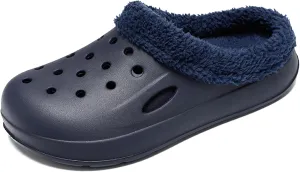 CERYTHRINA Men's Women's Lined Clog Breathable Mesh Lining Indoor Outdoor Walking Garden Clogs Winter Slippers