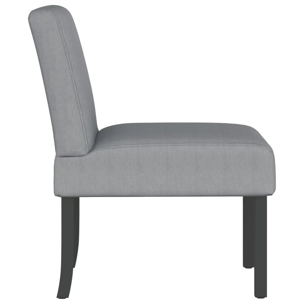 Chair Accent Sofa Slipper Chair with Wood Legs for Living Room Fabric