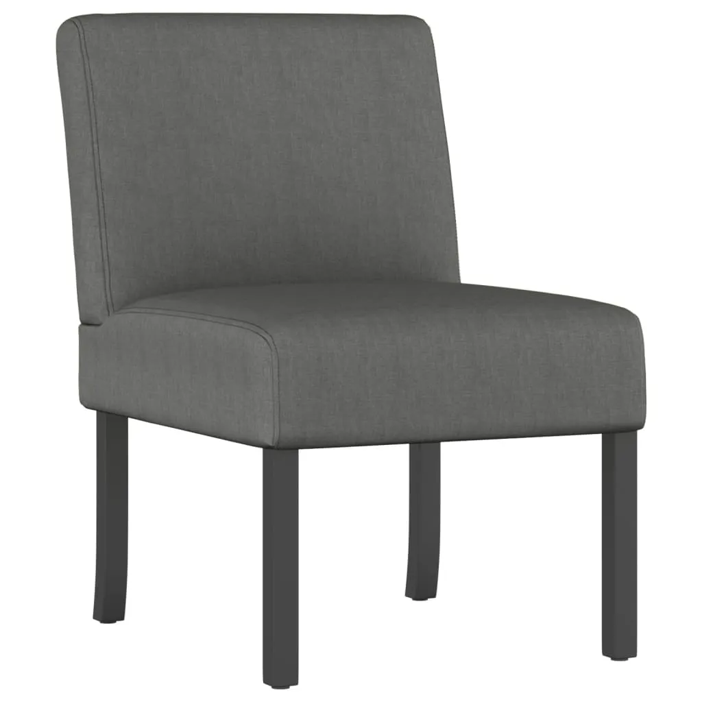 Chair Accent Sofa Slipper Chair with Wood Legs for Living Room Fabric