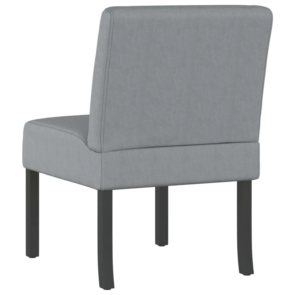 Chair Accent Sofa Slipper Chair with Wood Legs for Living Room Fabric