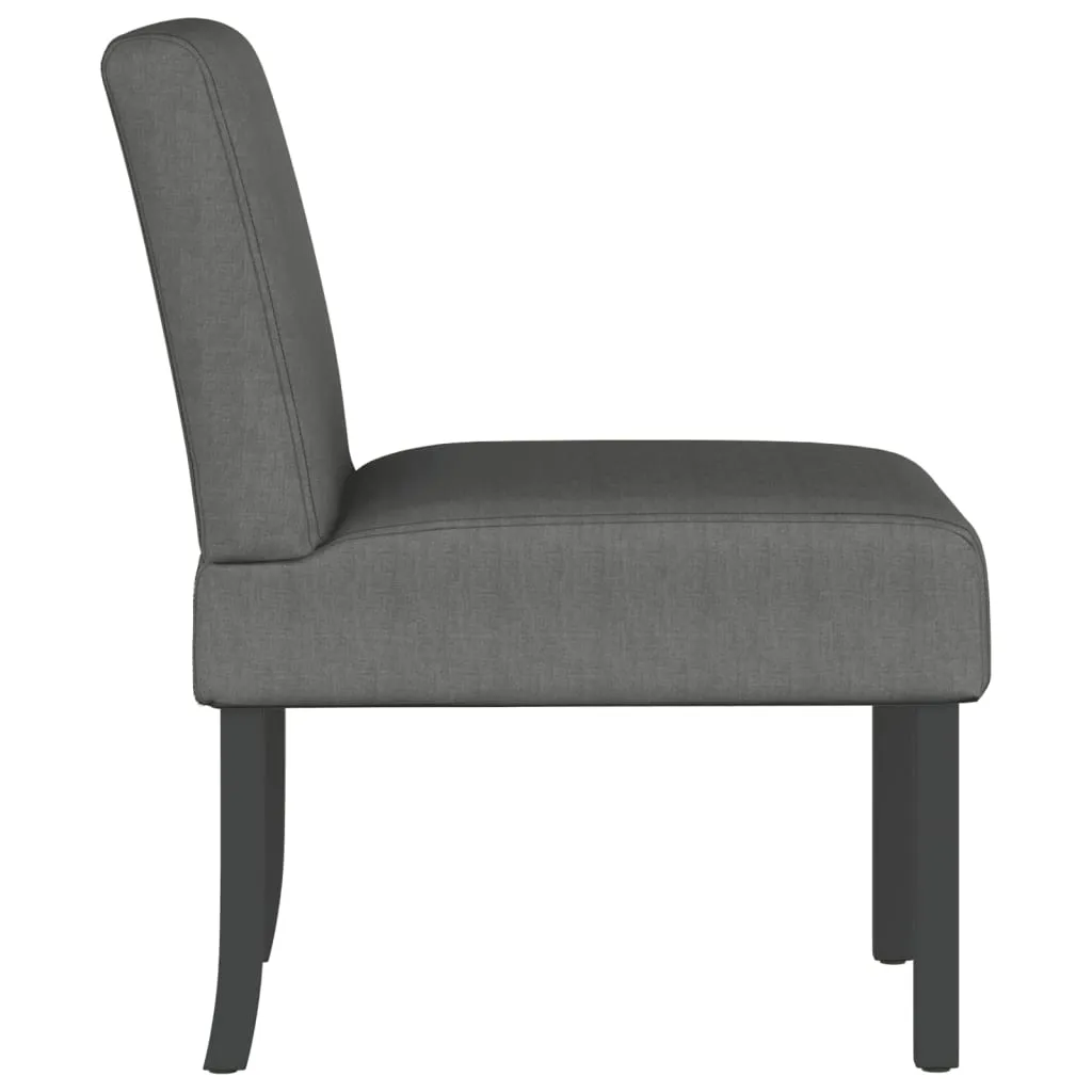 Chair Accent Sofa Slipper Chair with Wood Legs for Living Room Fabric