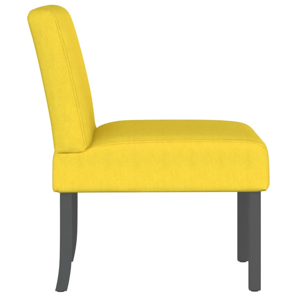 Chair Accent Sofa Slipper Chair with Wood Legs for Living Room Fabric