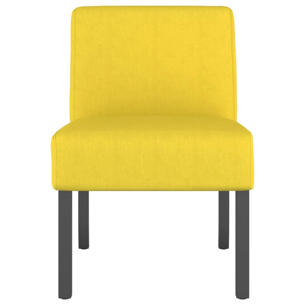 Chair Accent Sofa Slipper Chair with Wood Legs for Living Room Fabric