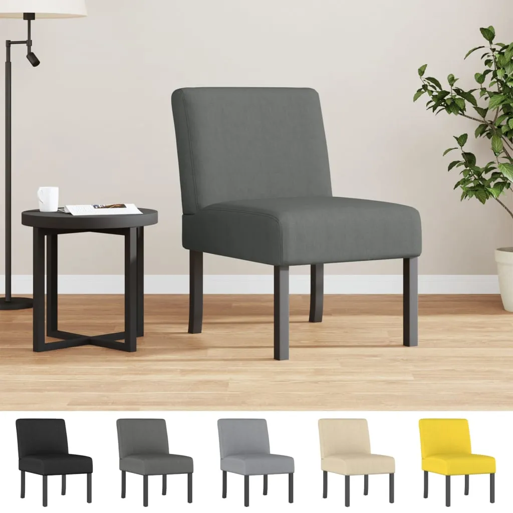 Chair Accent Sofa Slipper Chair with Wood Legs for Living Room Fabric