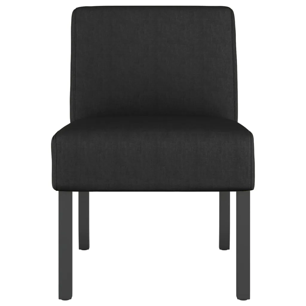 Chair Accent Sofa Slipper Chair with Wood Legs for Living Room Fabric