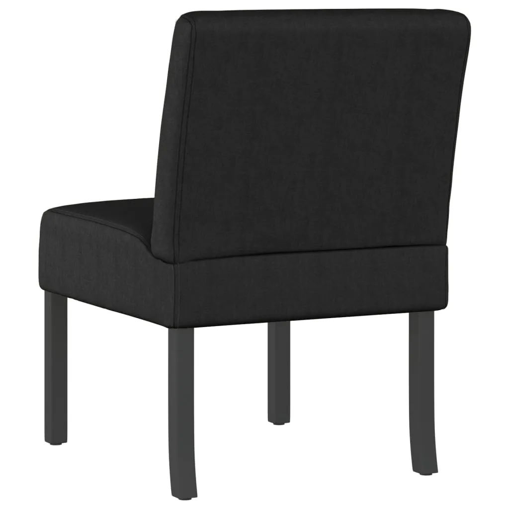 Chair Accent Sofa Slipper Chair with Wood Legs for Living Room Fabric