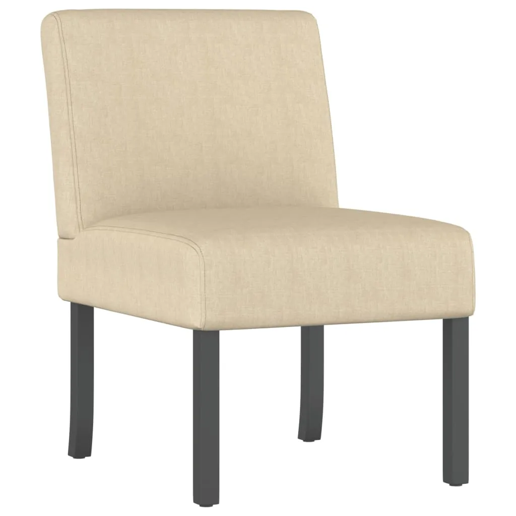 Chair Accent Sofa Slipper Chair with Wood Legs for Living Room Fabric
