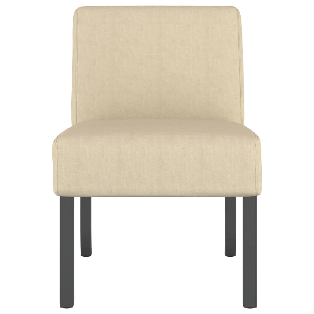 Chair Accent Sofa Slipper Chair with Wood Legs for Living Room Fabric